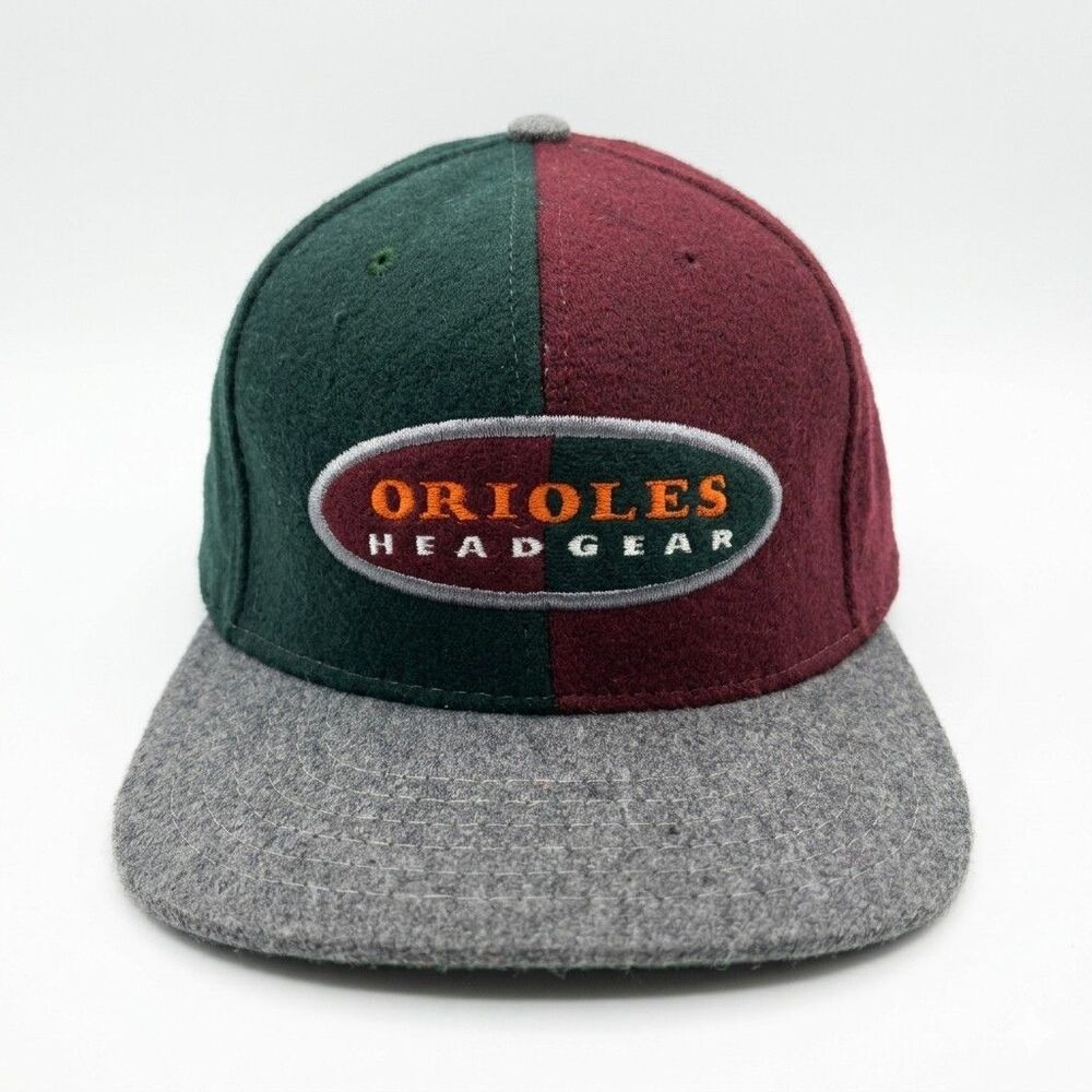 Vintage 90s Baltimore Orioles Colorblock Hat American Needle USA Strapback
